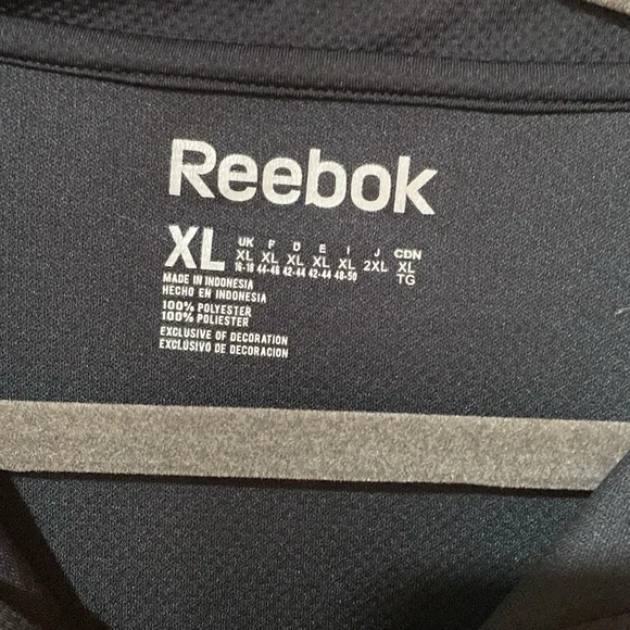 Reebok mens pullover XL navy with zipper. - Picture 2 of 7